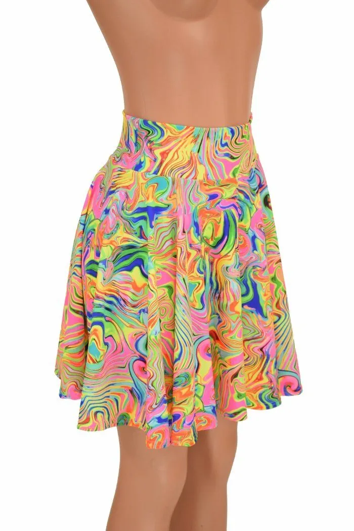 19" Neon Flux Skater Skirt