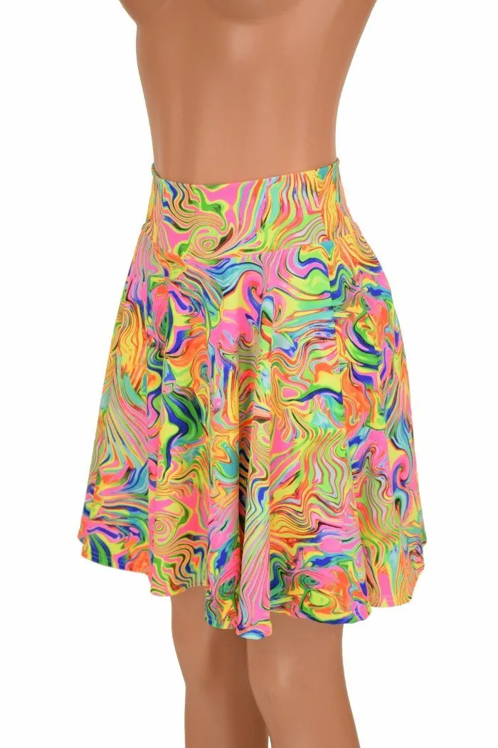 19" Neon Flux Skater Skirt