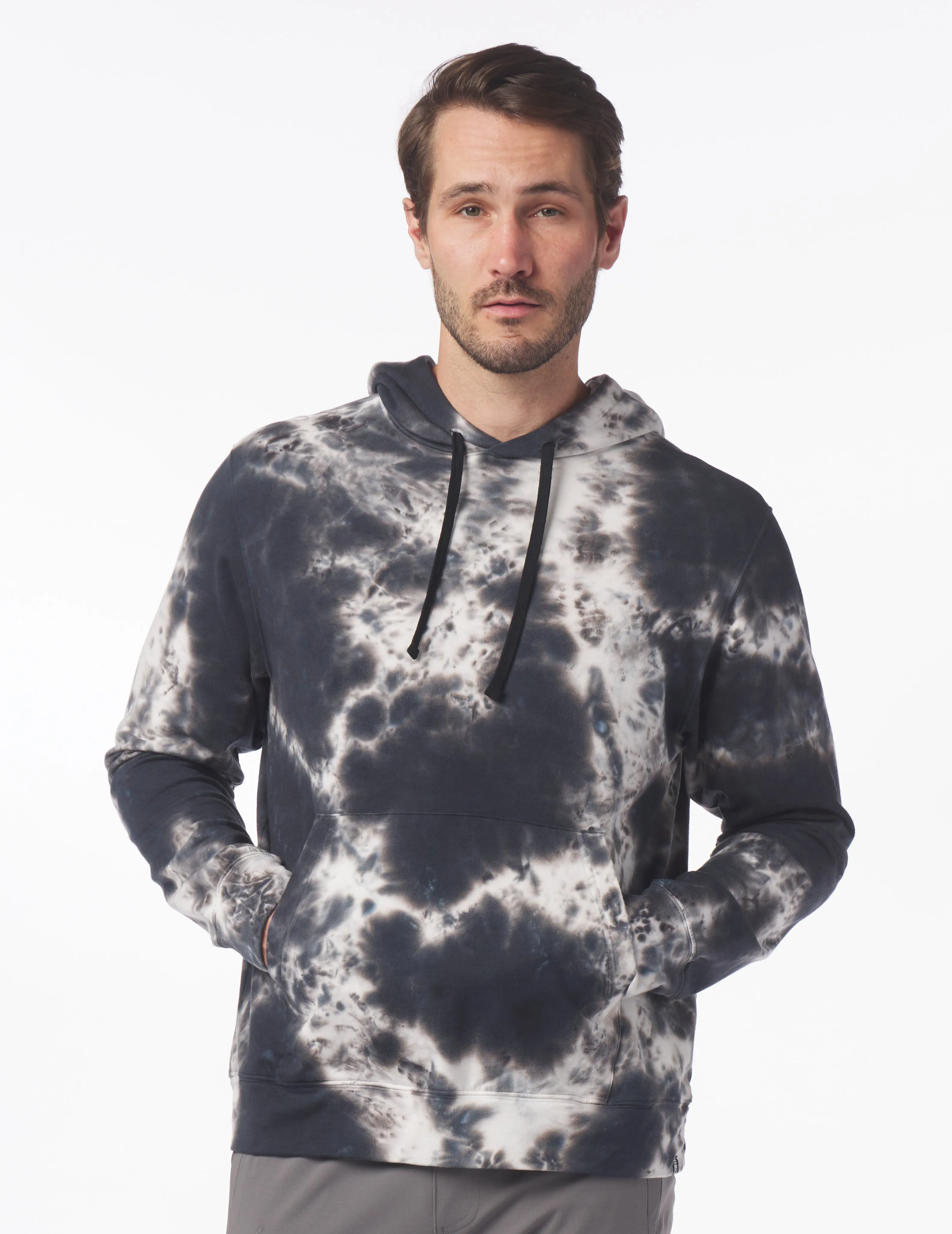 Atlas Hoodie: Black Blur Dye