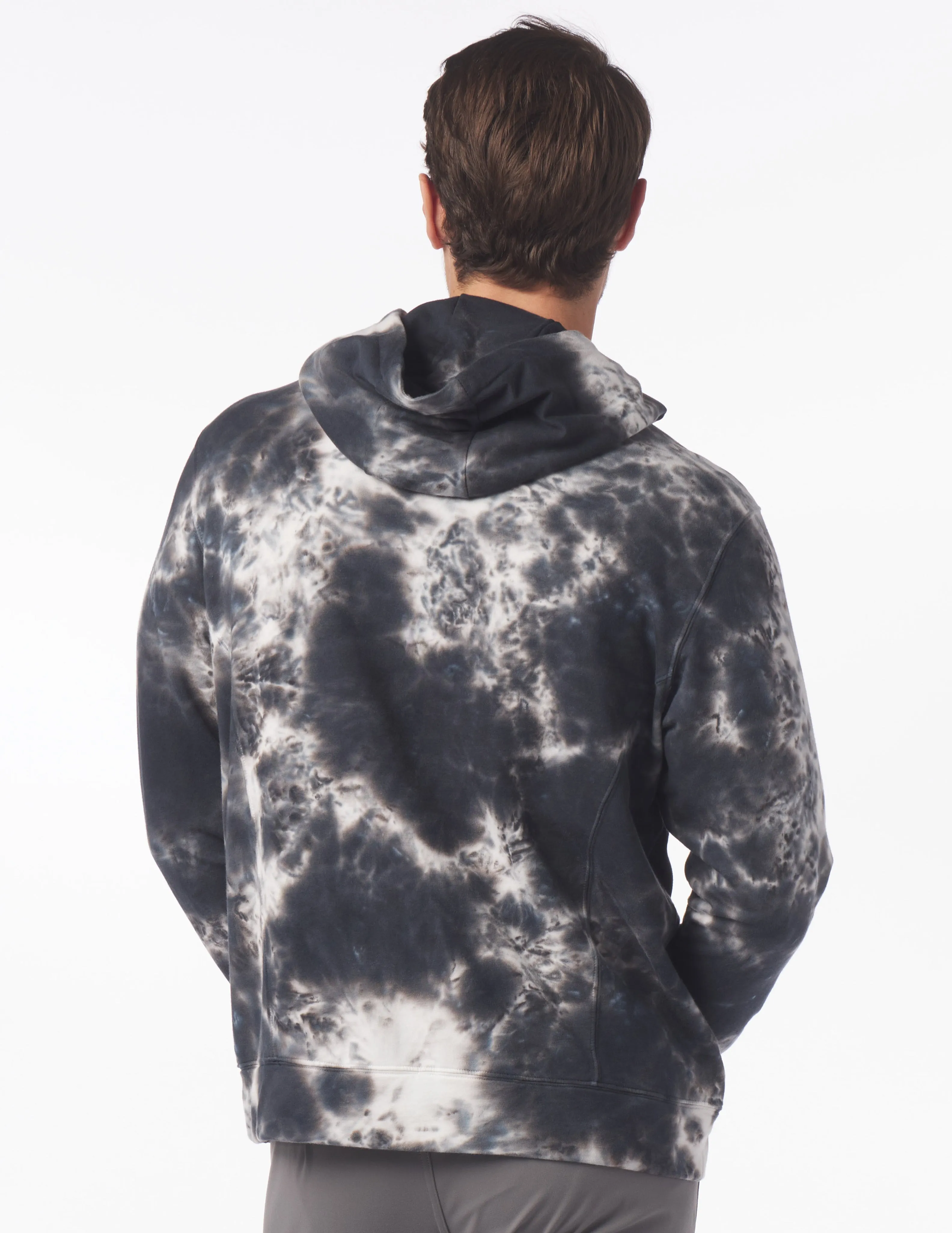 Atlas Hoodie: Black Blur Dye