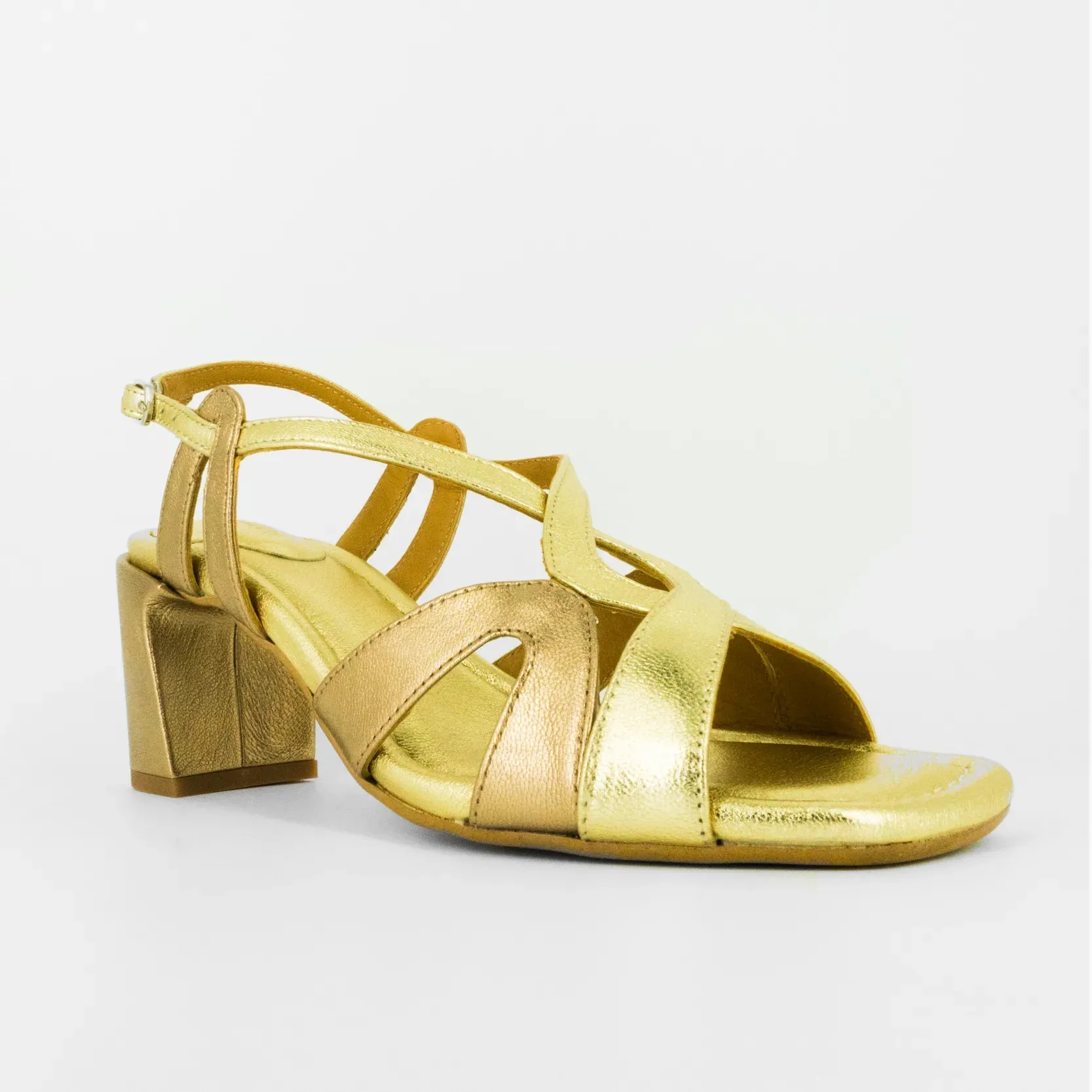 AUDLEY | SANDALIAS MUJER | HAZEL TACÓN GALAXY MATE | DORADO