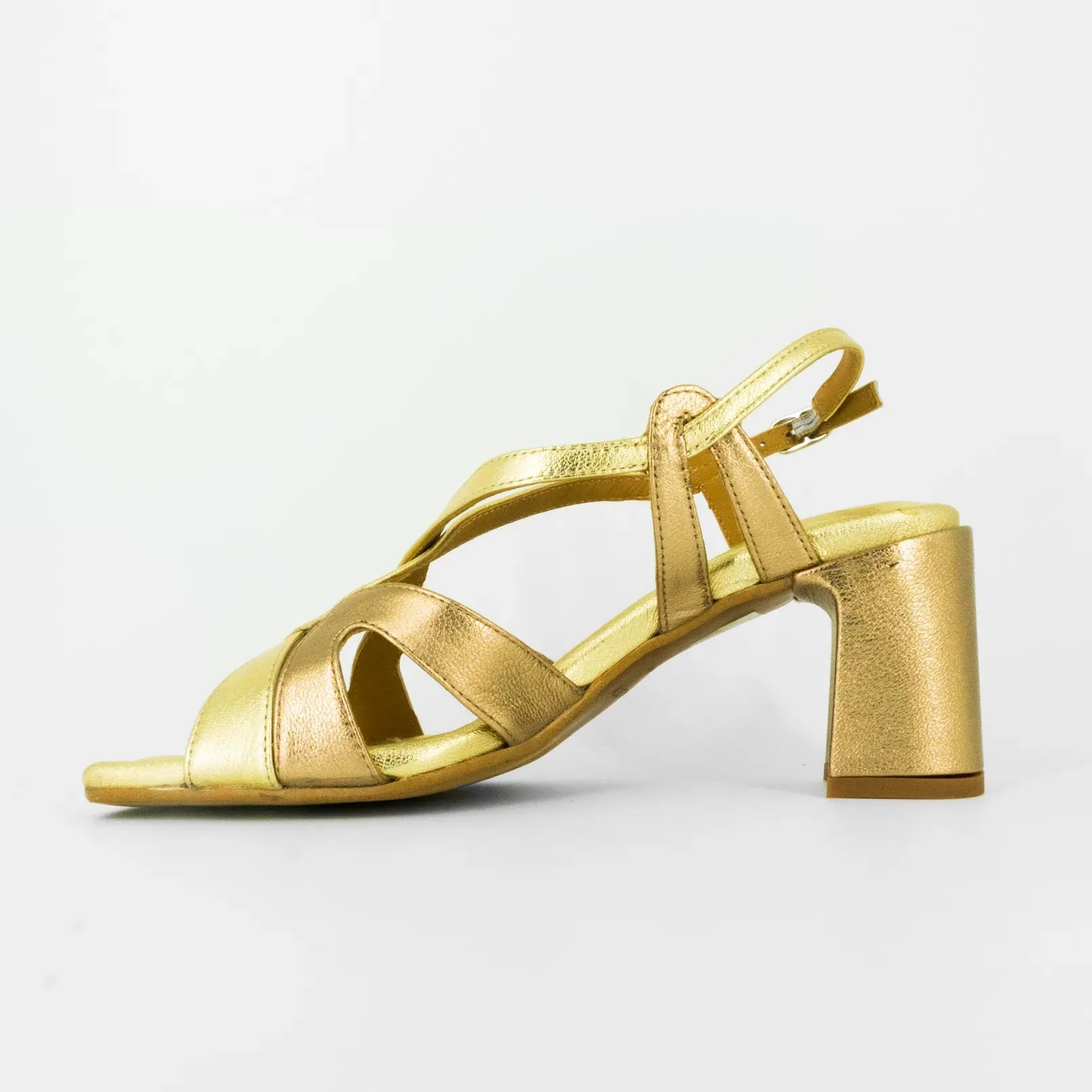 AUDLEY | SANDALIAS MUJER | HAZEL TACÓN GALAXY MATE | DORADO