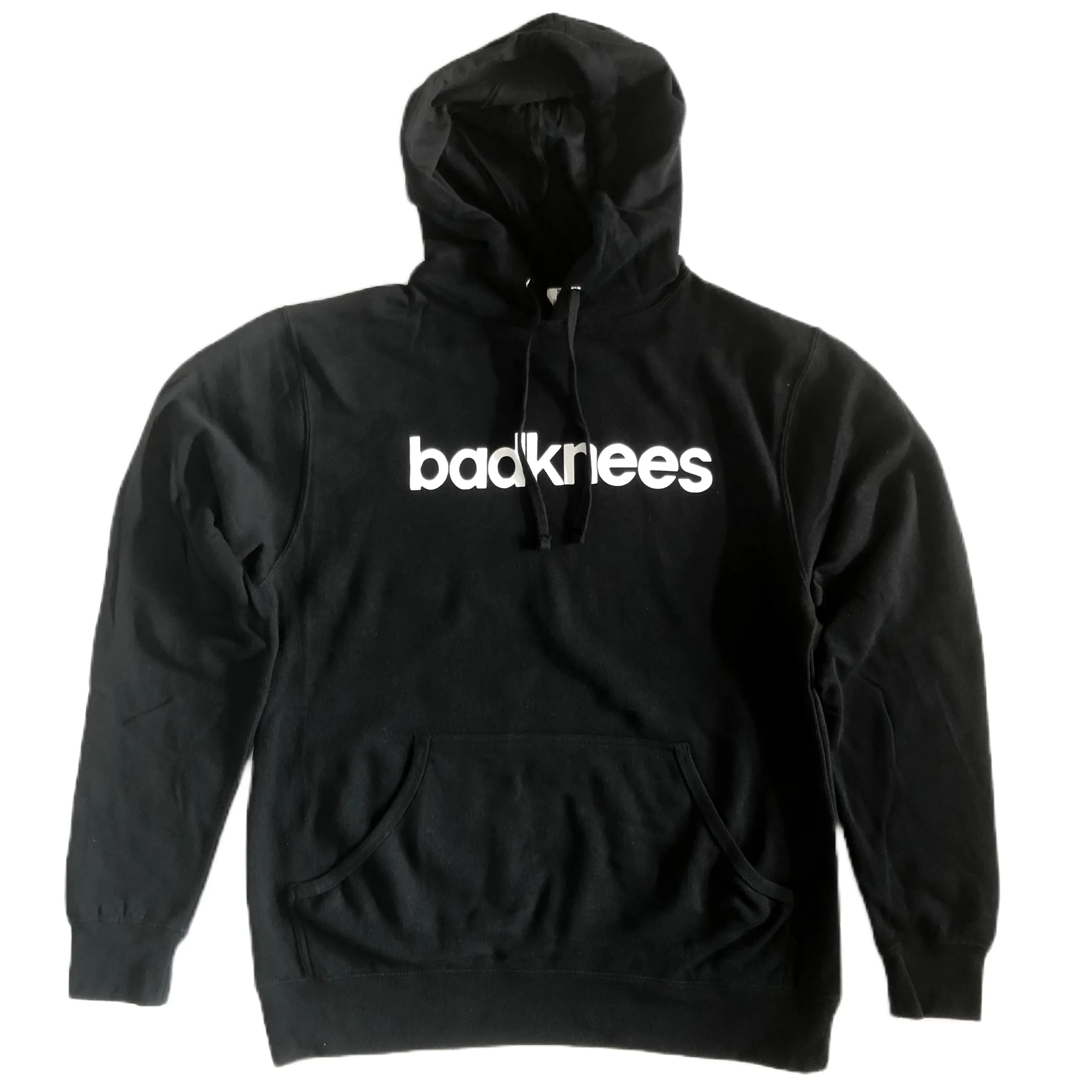 badknees Logo Hoodie - Black   White