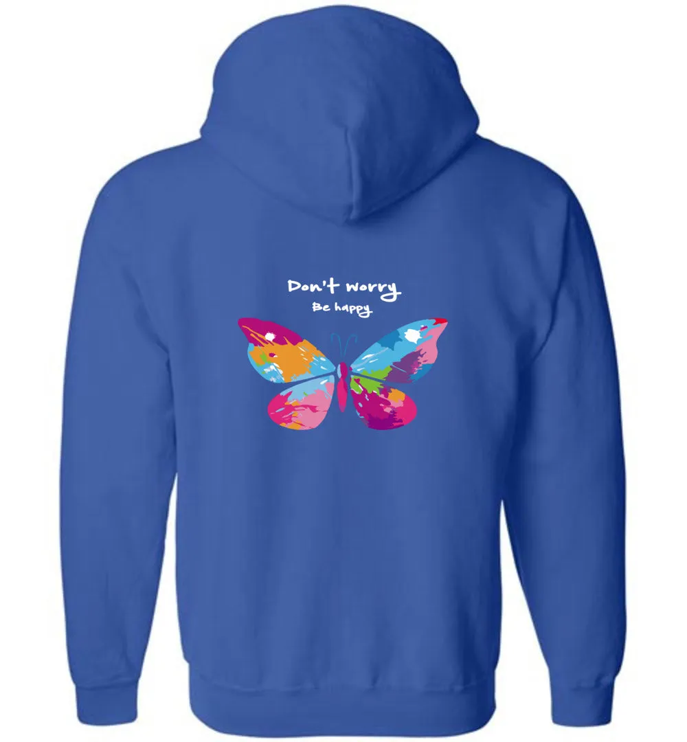 Be Happy- Zip Hoodie