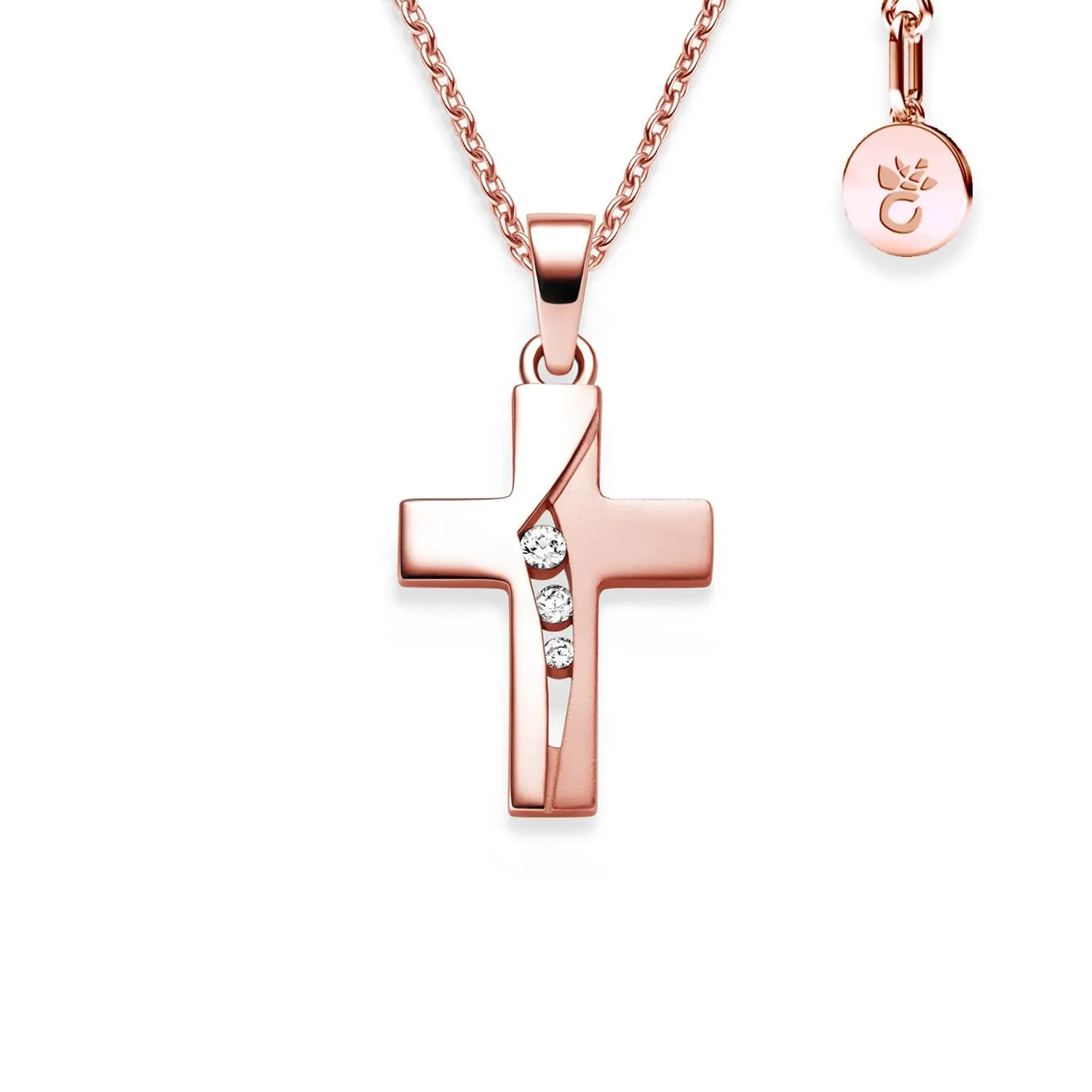 Belief - Rosegold vergoldet - Zirkonia