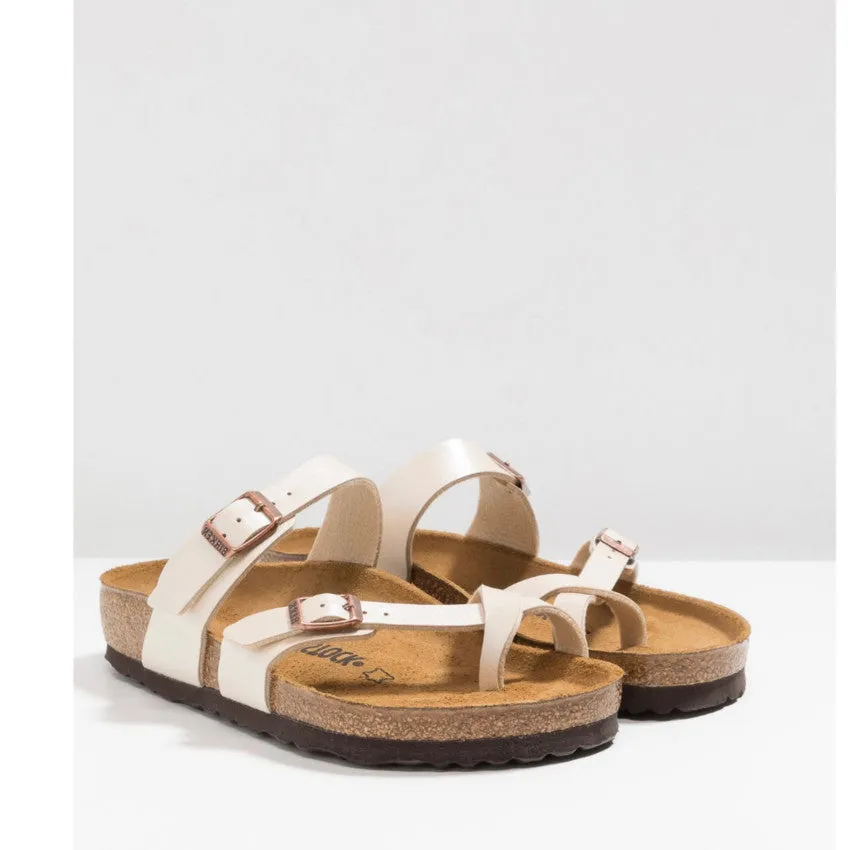 BIRKENSTOCK SANDALO MAYARI 071661 BIANCO PERLATO