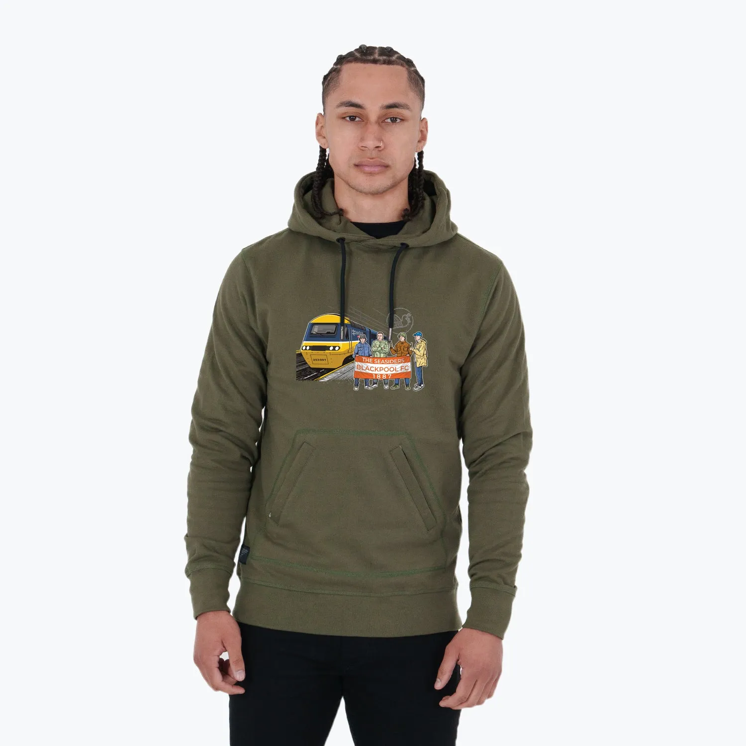 Blackpool Excursions Hoodie Olive