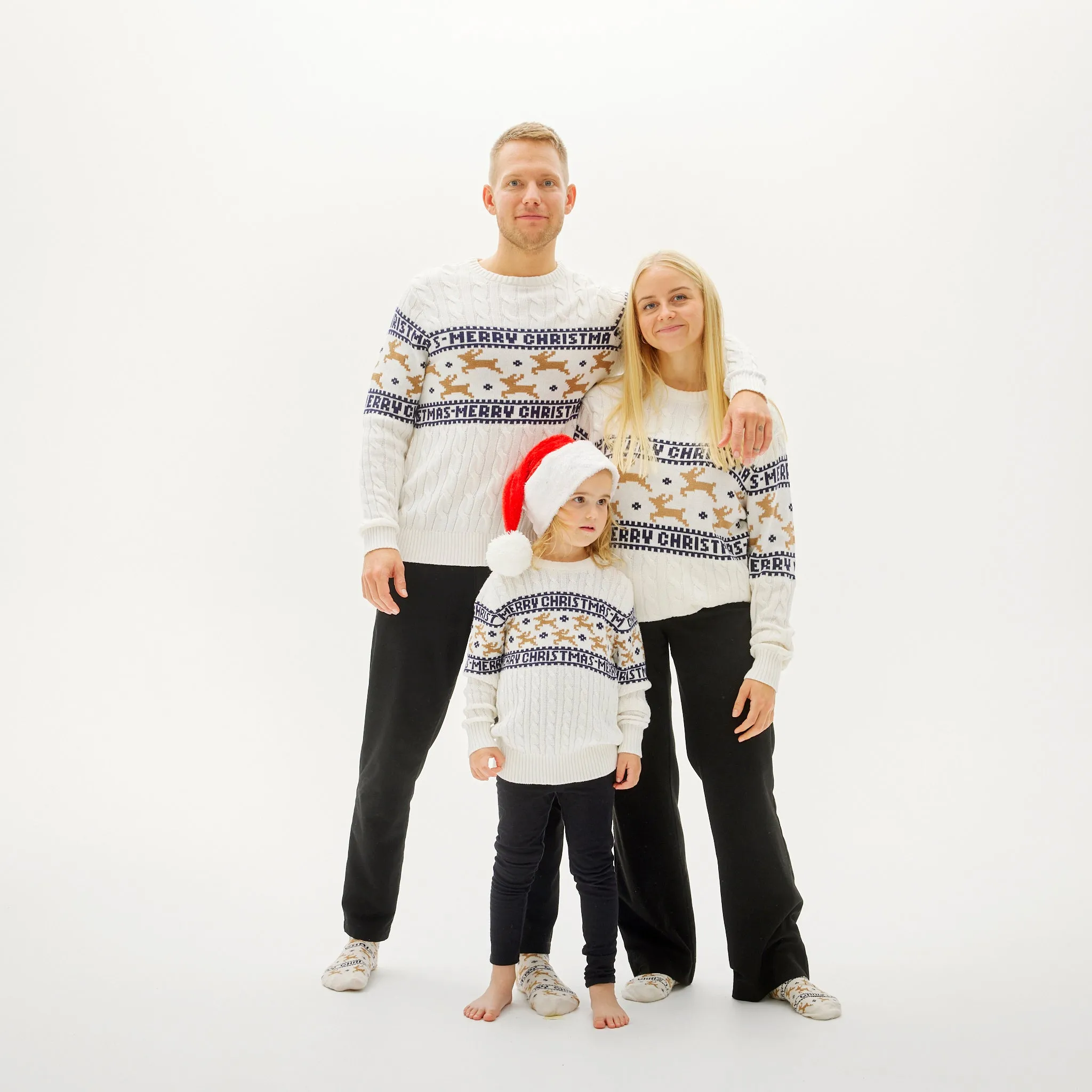 Den Elegante Julesweater Hvid - Dame.