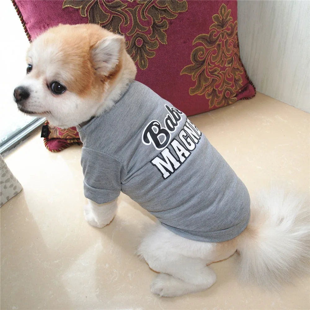 Dogs Clothes Pet Puppy Summer Printing Dog Clothes Breathable Shirt Small Dog Costume Cat Pet Clothes Vest T Shirt 