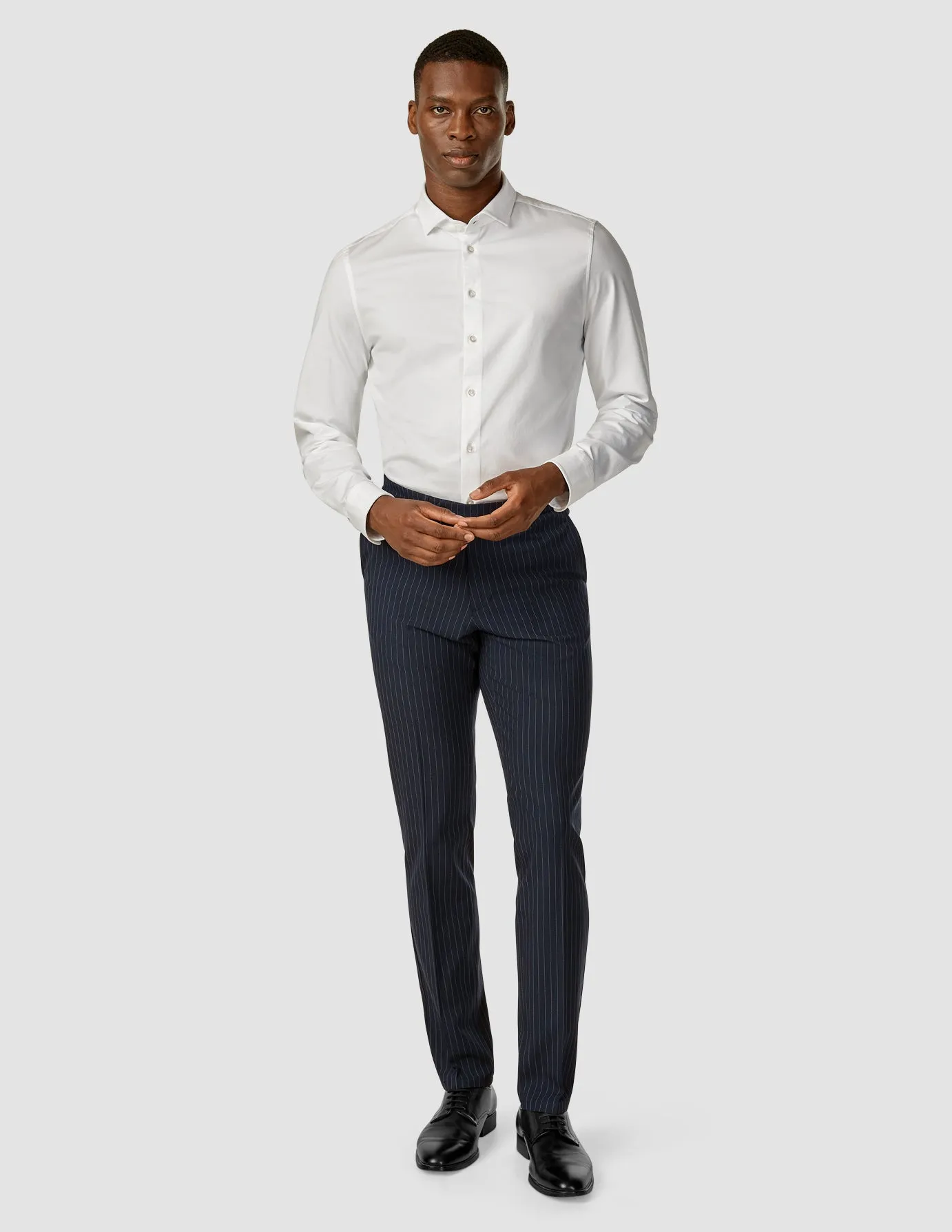 Essential Suit Pants Regular Navy Pinstripe