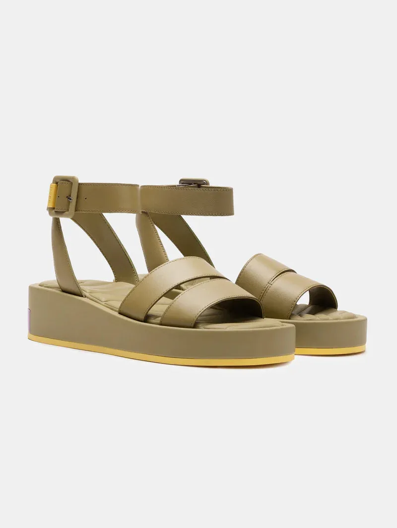 HOFF | SANDALIAS MUJER | SANDALIA TIRAS TOWN KHAKI | CAQUI