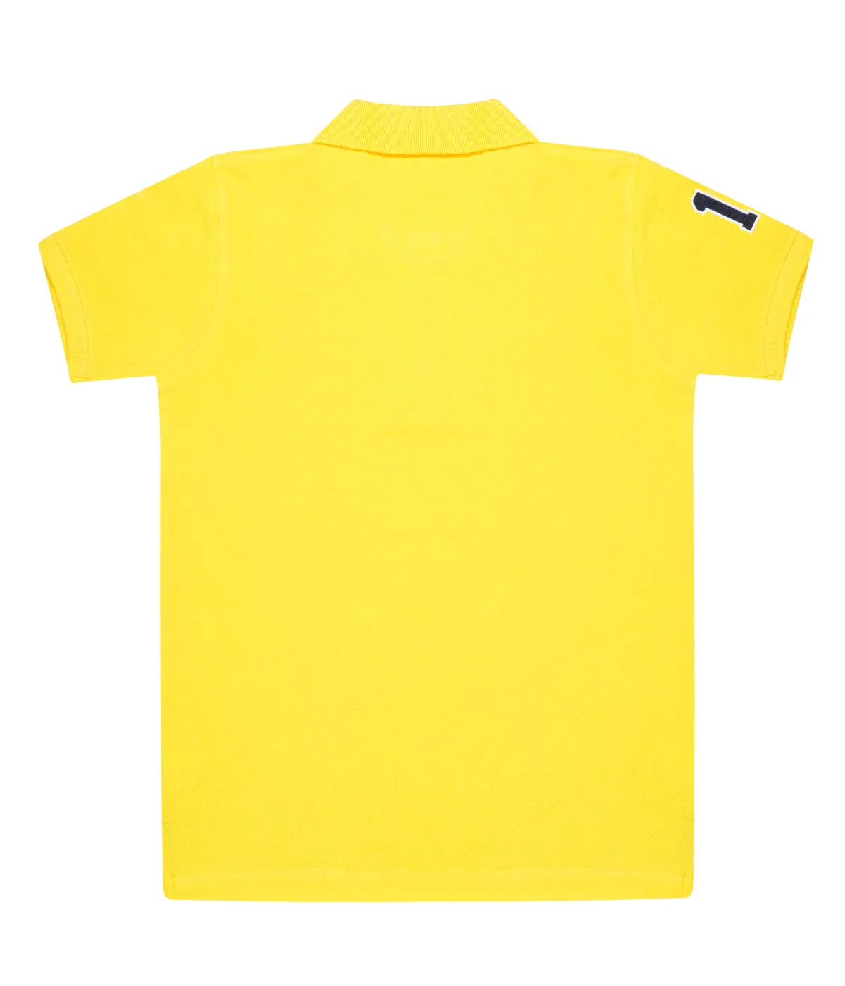 JDC Boy's Yellow Solid T-Shirt