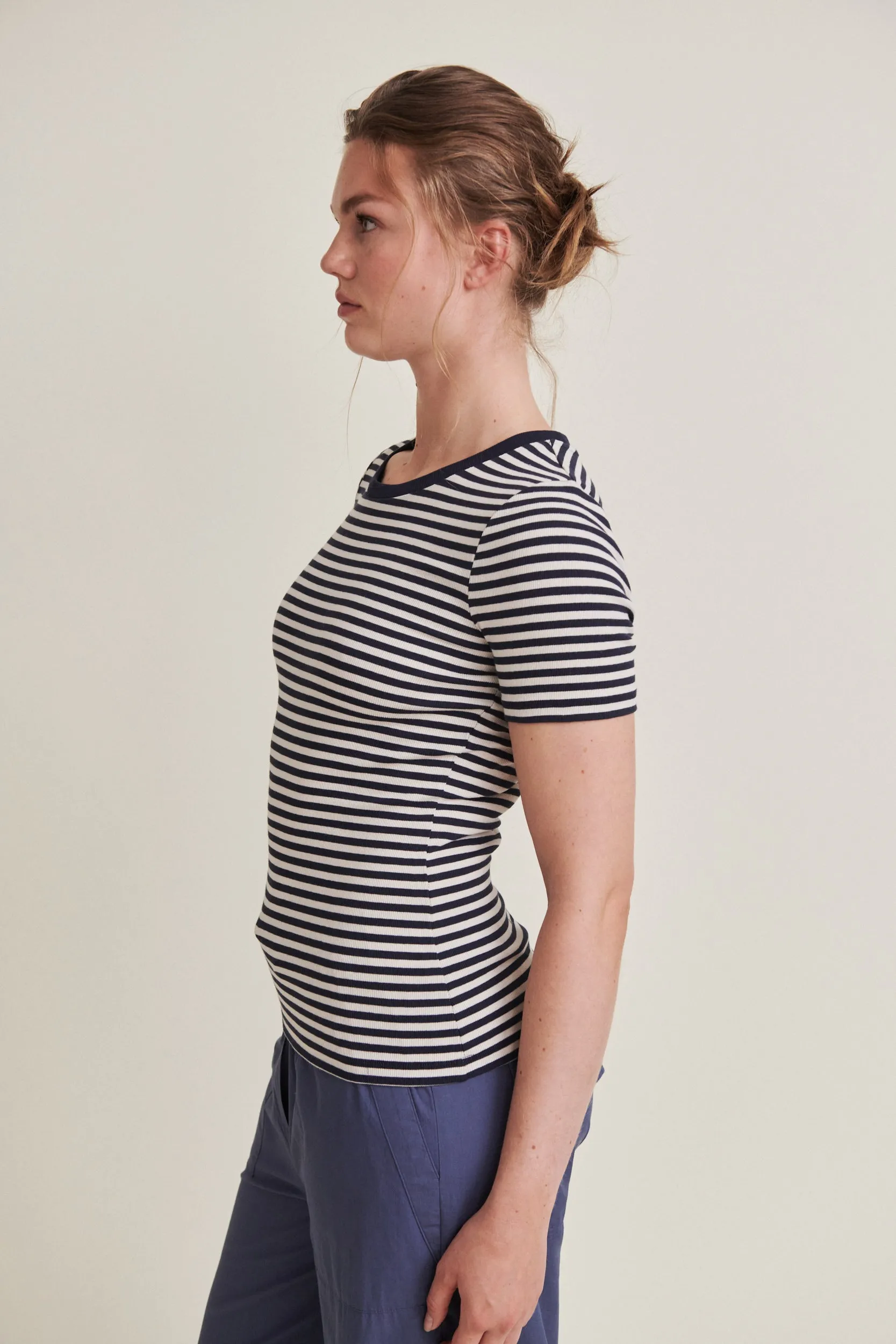 Ludmilla O-Neck - Birch/Navy