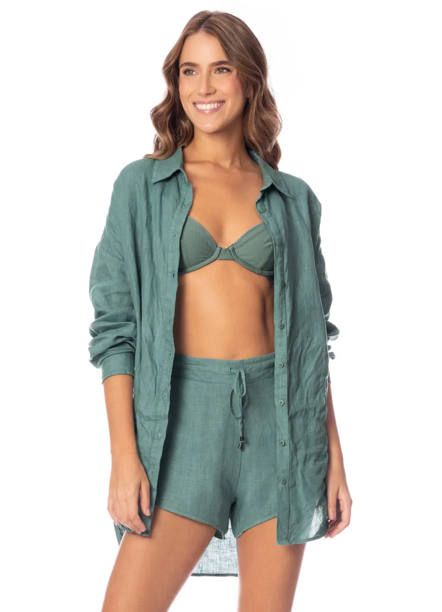 Maaji Eucalyptus Green Larissa Long Shirt