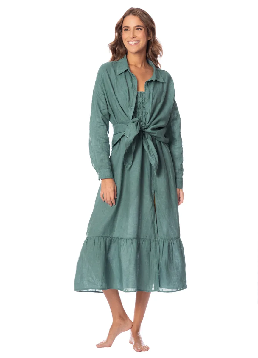 Maaji Eucalyptus Green Larissa Long Shirt