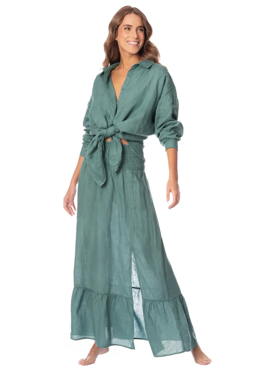 Maaji Eucalyptus Green Larissa Long Shirt