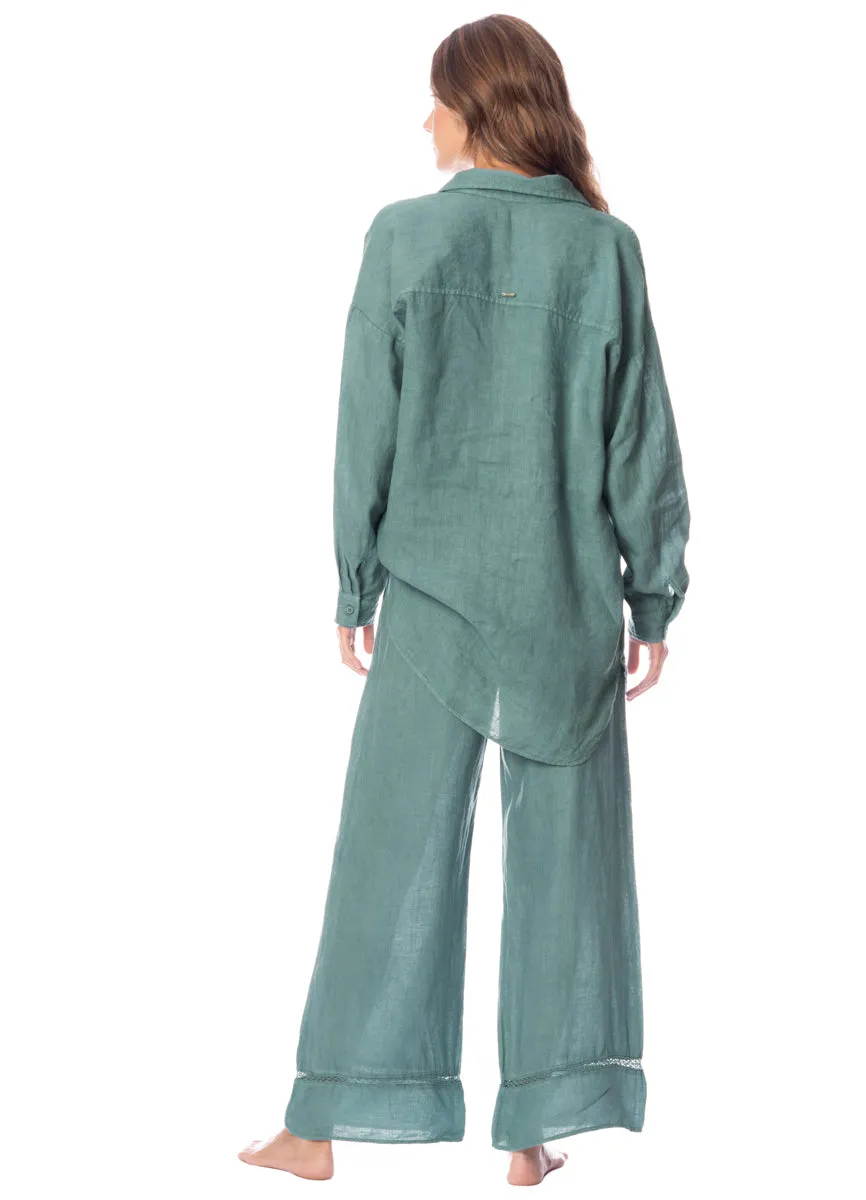 Maaji Eucalyptus Green Larissa Long Shirt