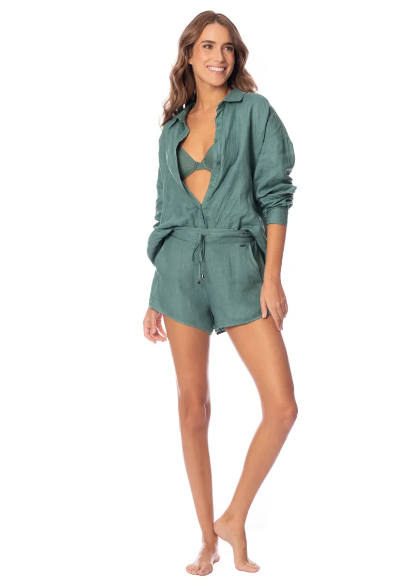 Maaji Eucalyptus Green Larissa Long Shirt