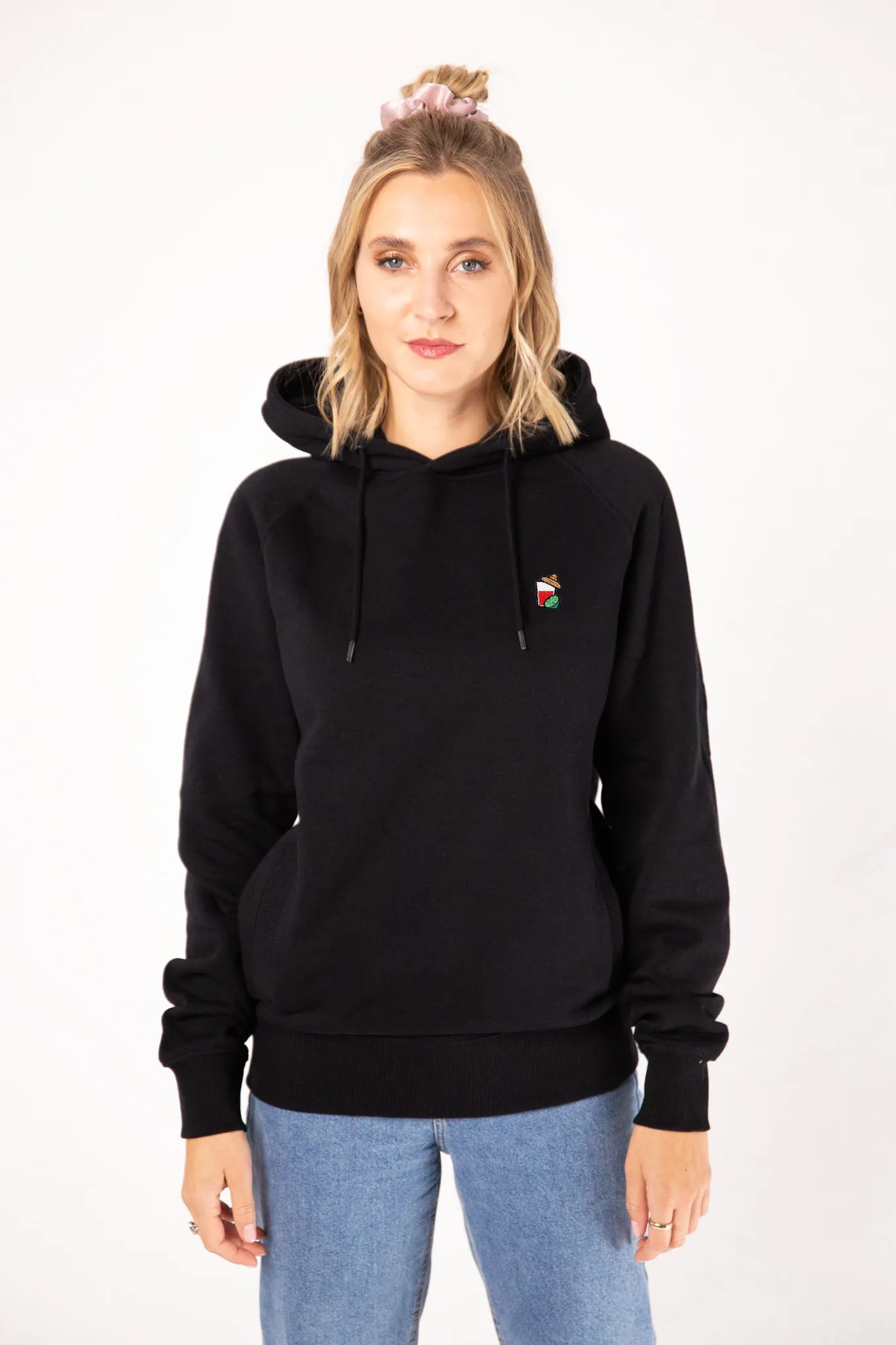 Mexikaner| Bestickter Bio-Baumwoll Frauen Hoodie