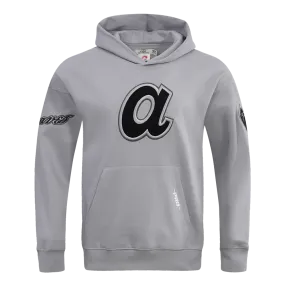 MLB ATLANTA BRAVES CEMENT GREY DROP SHOULDER FLC PO HOODIE (CONCRETE)