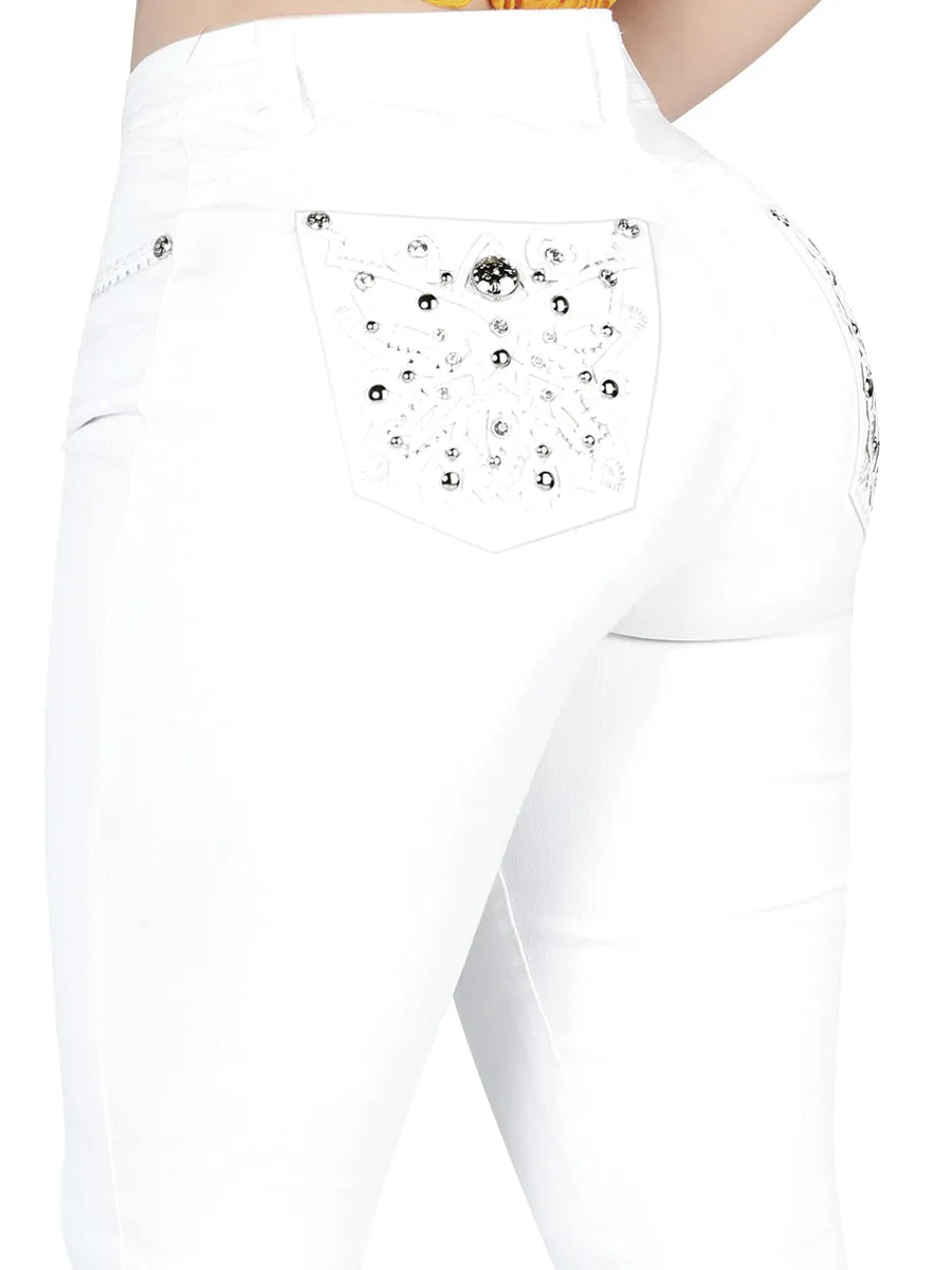 Pantalón para dama Vaquero de Mezclilla Stretch DANESI Código D828