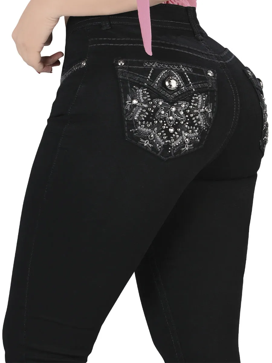 Pantalón para dama Vaquero de Mezclilla Stretch DANESI Código D832