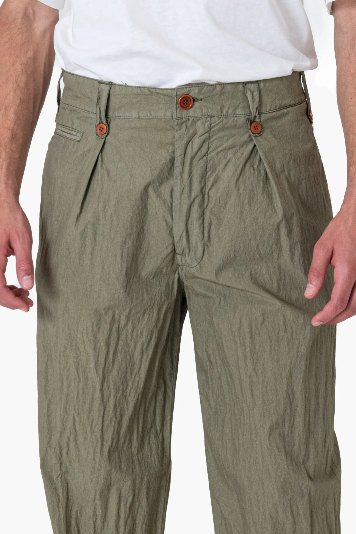 PANTALONE NONNO CRINCKLE VERDE