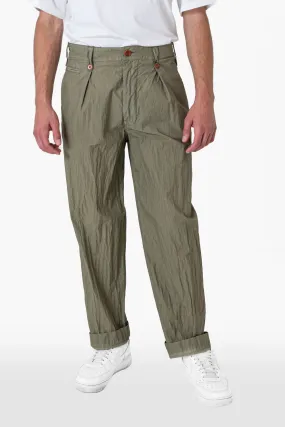 PANTALONE NONNO CRINCKLE VERDE