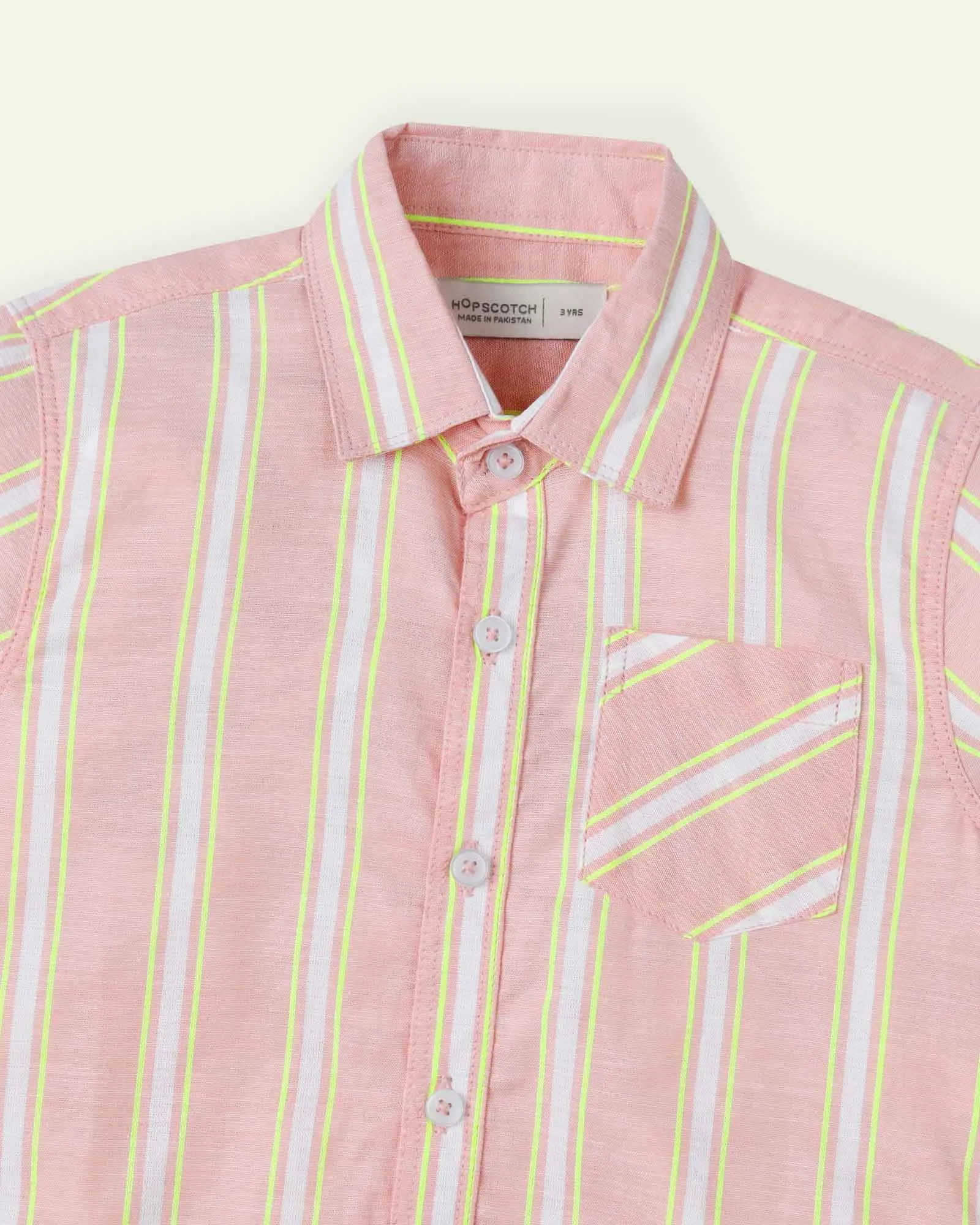 Peach Striped T-Shirt