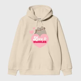 Sure! The modified English version of the product title could be: Cozy Pusheen Love & Cuddles Hoodie