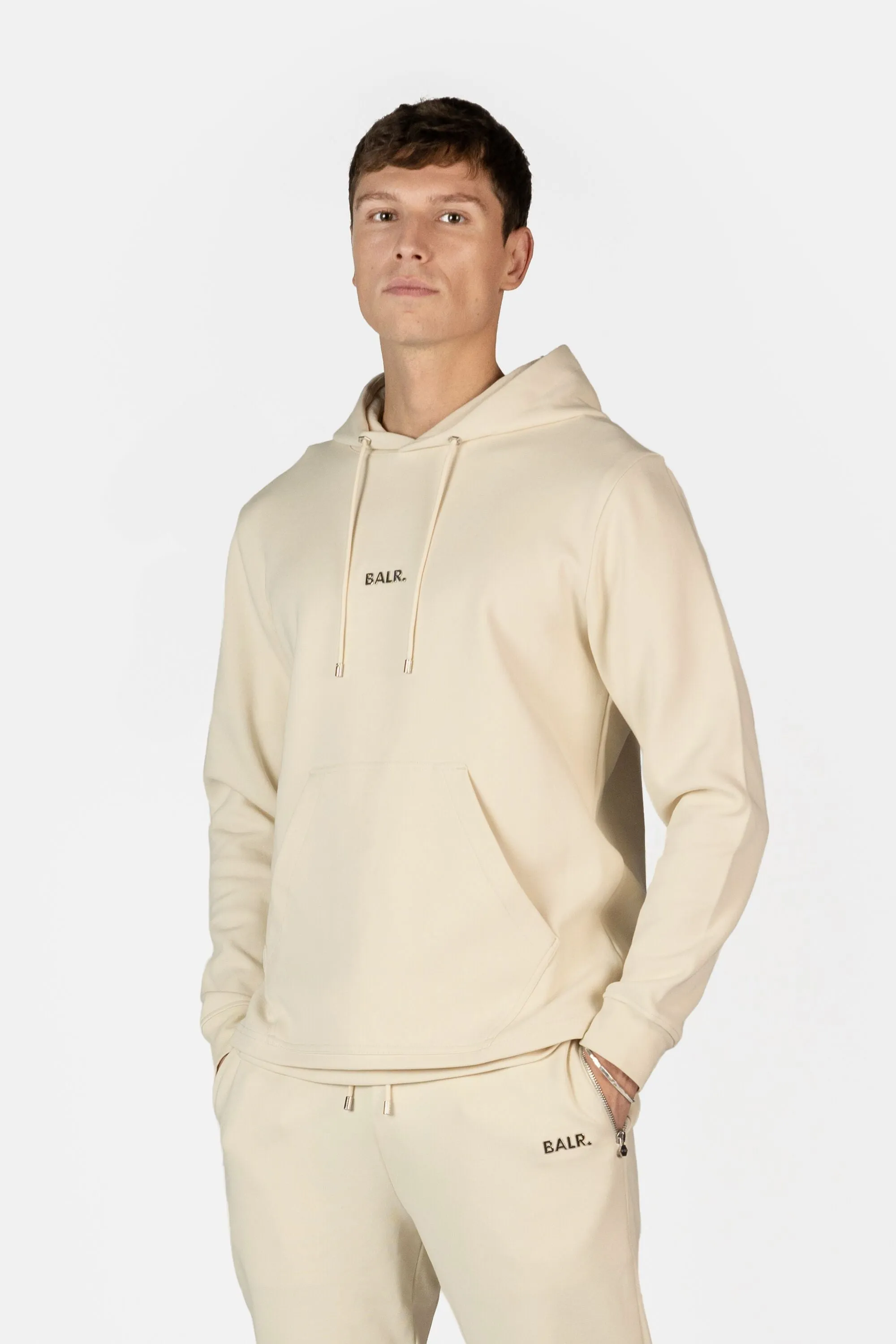 Q-Series Regular Fit Hoodie White Swan